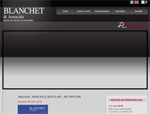 Tablet Screenshot of blanchet-associes.com
